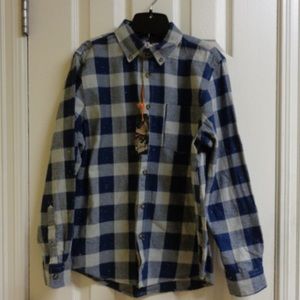 First Wave Plaid Button Down Shirt